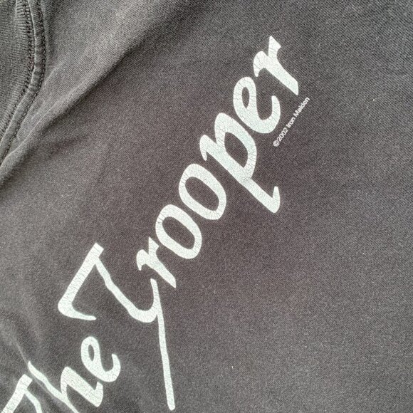 VINTAGE 2002 Iron Maiden 'The Trooper' T Shirt Large - Picture 3 of 9